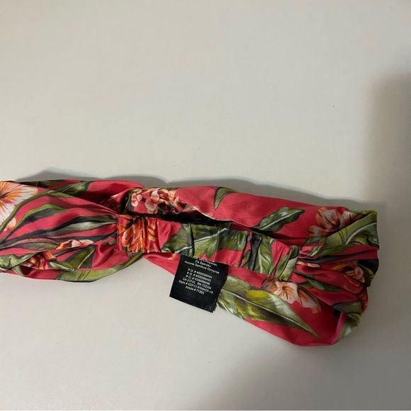 Main character aritzia satin chunky floral stretch headband  boho - Picture 3 of 4